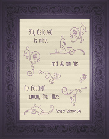 My Beloved is Mine in Antique Blues